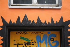 Graffiti, The Orange, Tür, Kleine Märkerstraße_MG_5660