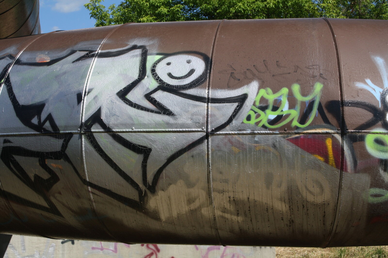 Graffiti bildlich:  Das kleine Gespenst