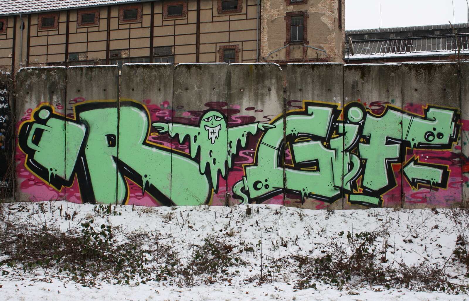Graffiti bildlich: Das grüne Gespenst