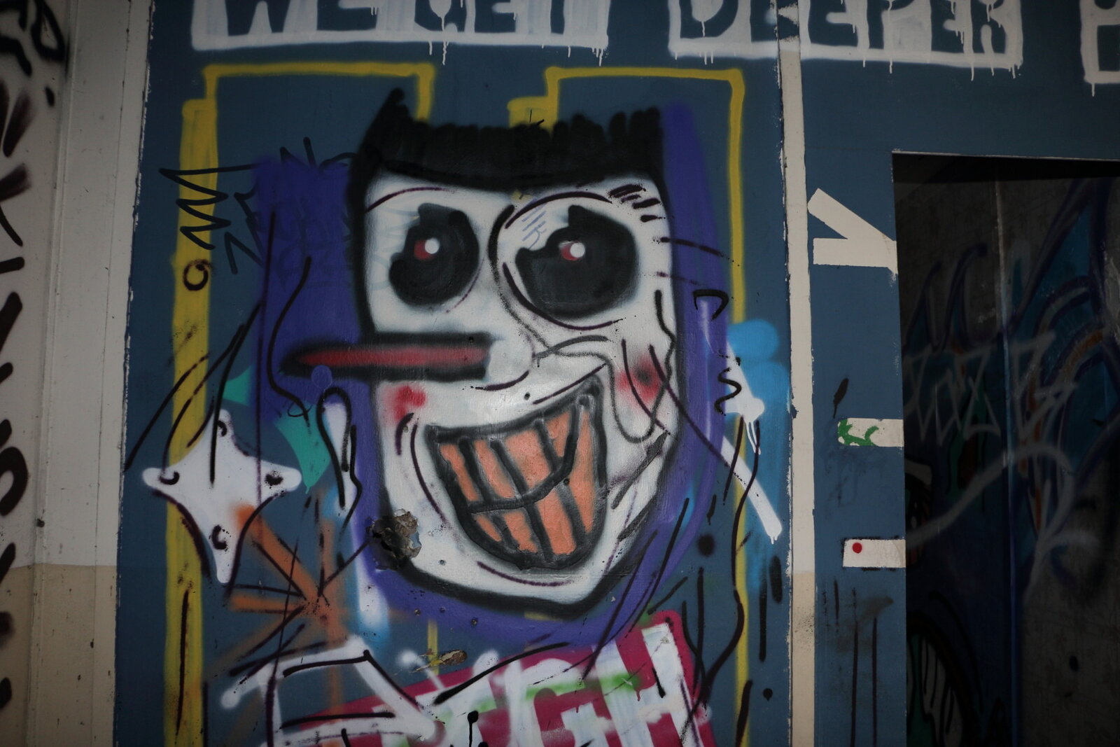 Graffiti bildlich: Langnase
