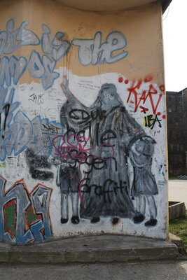 August Hermann Francke als Graffito
