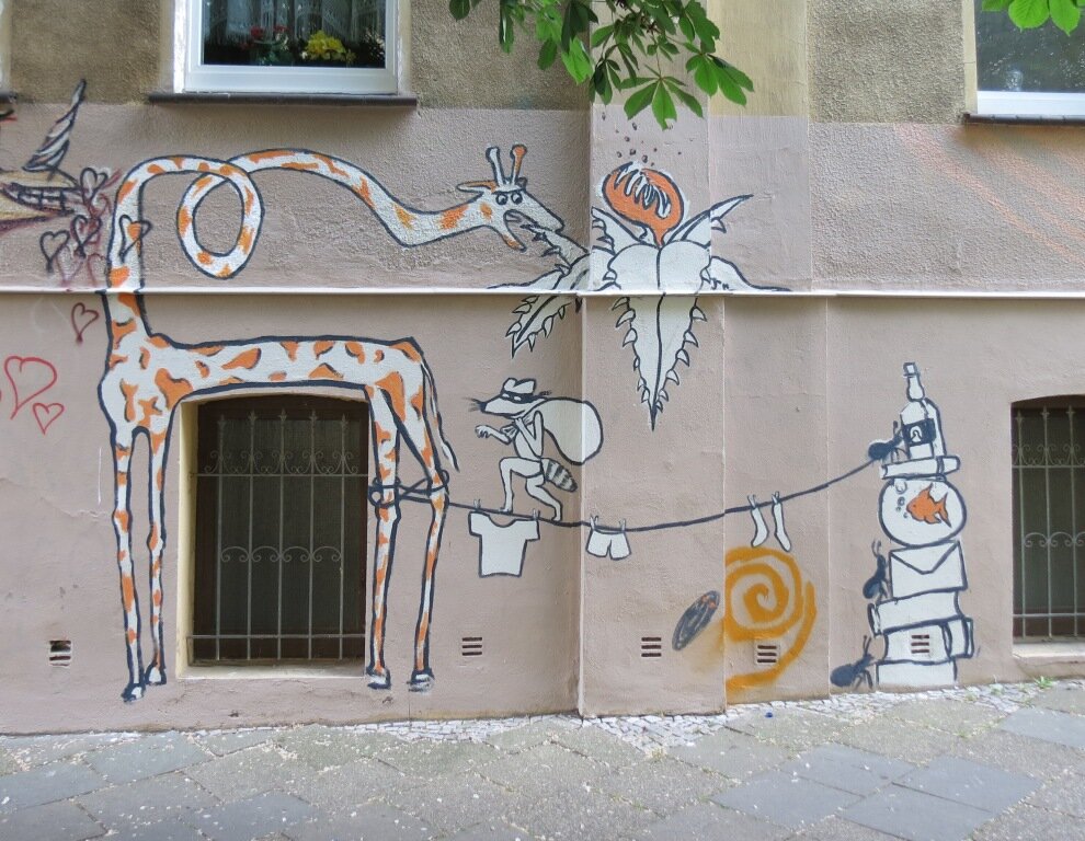 Graffiti am August-Bebel-Platz