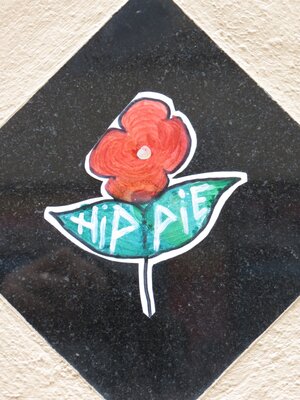 Hippie-Stickerserie 3.
