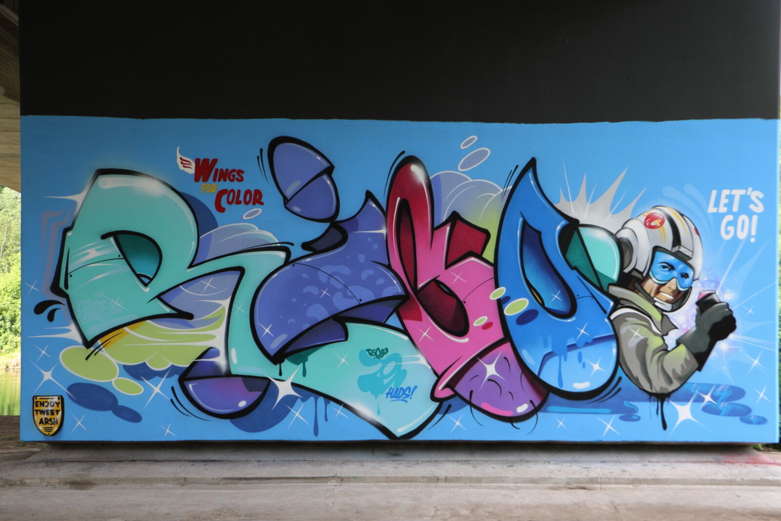 Unter der Brücke: RICO 79 mit "Wings For Color" - Let's Go...