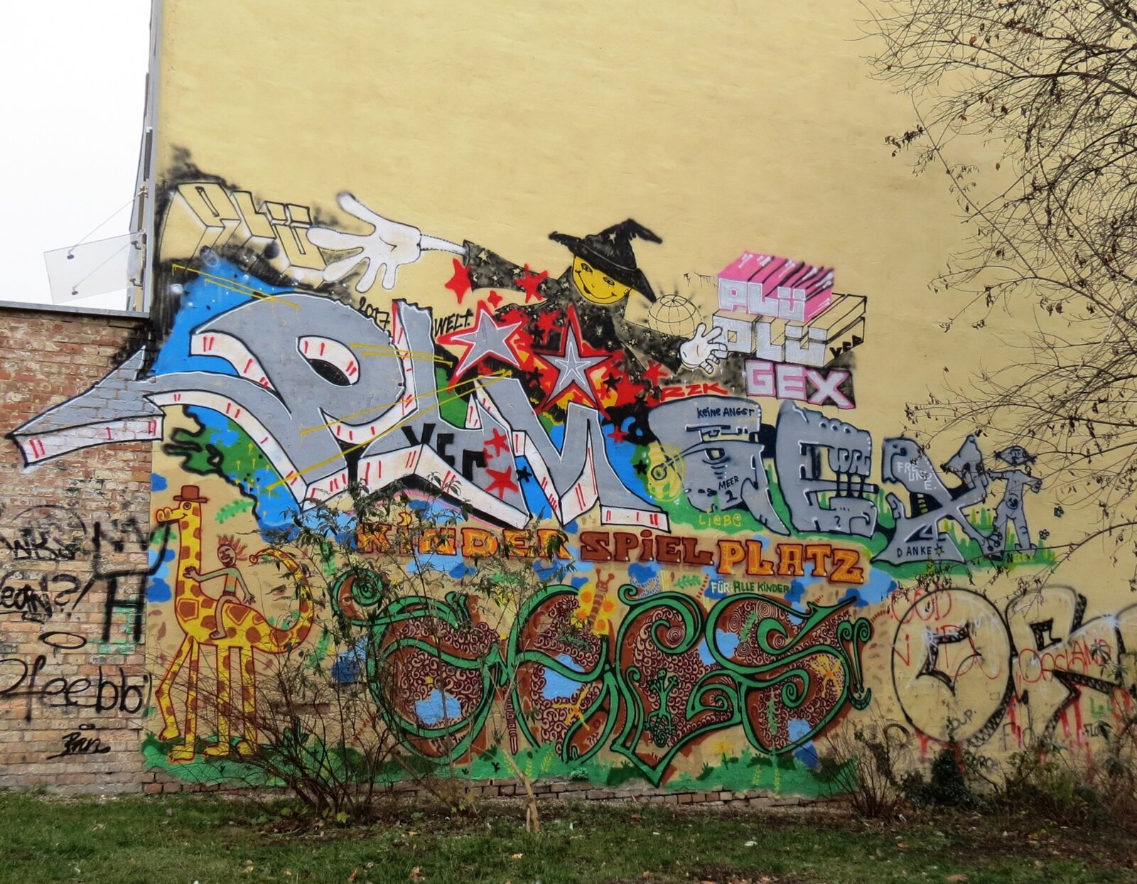 Spielplatz-Graffito