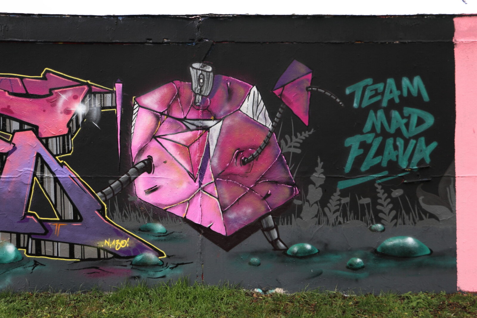 Kaolinstraße Ha-Neu (183): POSTER u.a. vom Team Mad Flava