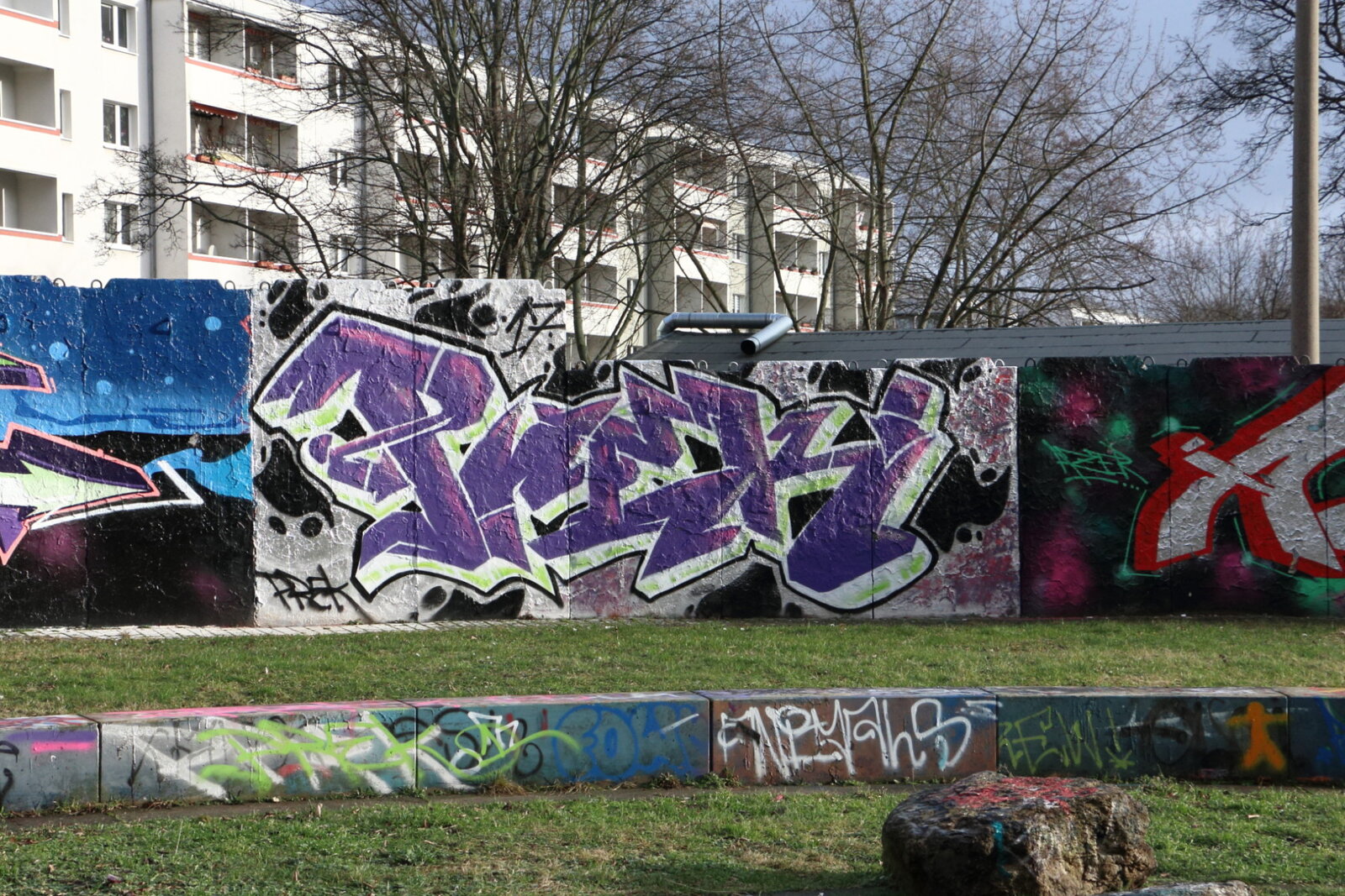 Ernst-Haeckel-Weg Halle-Neustadt, gesammelte Werke Jan. 2018