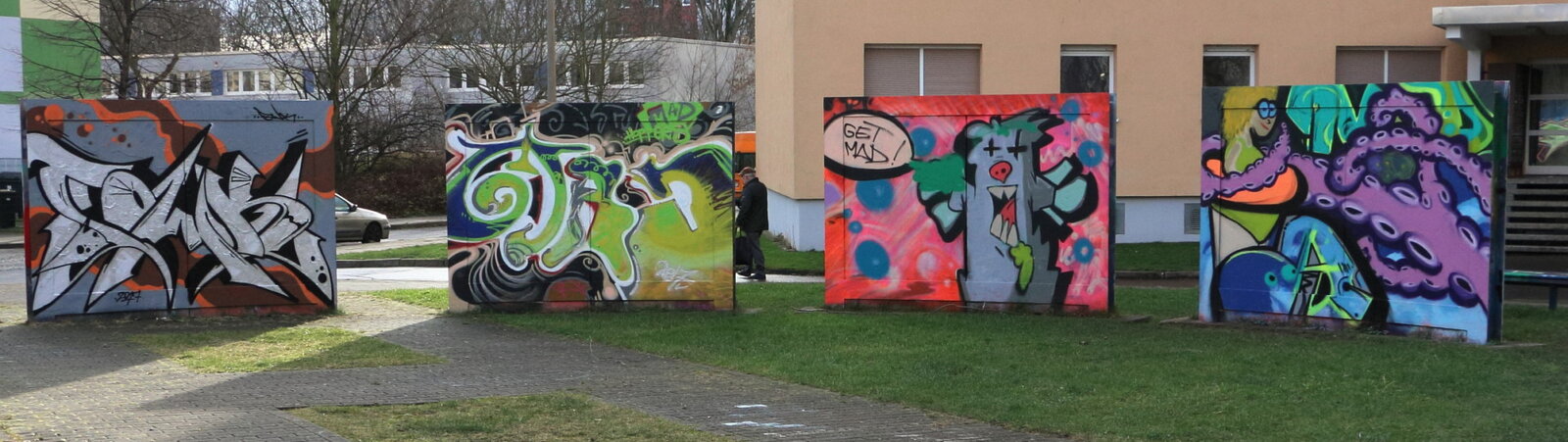 Ernst-Haeckel-Weg Halle-Neustadt, gesammelte Werke Jan. 2018