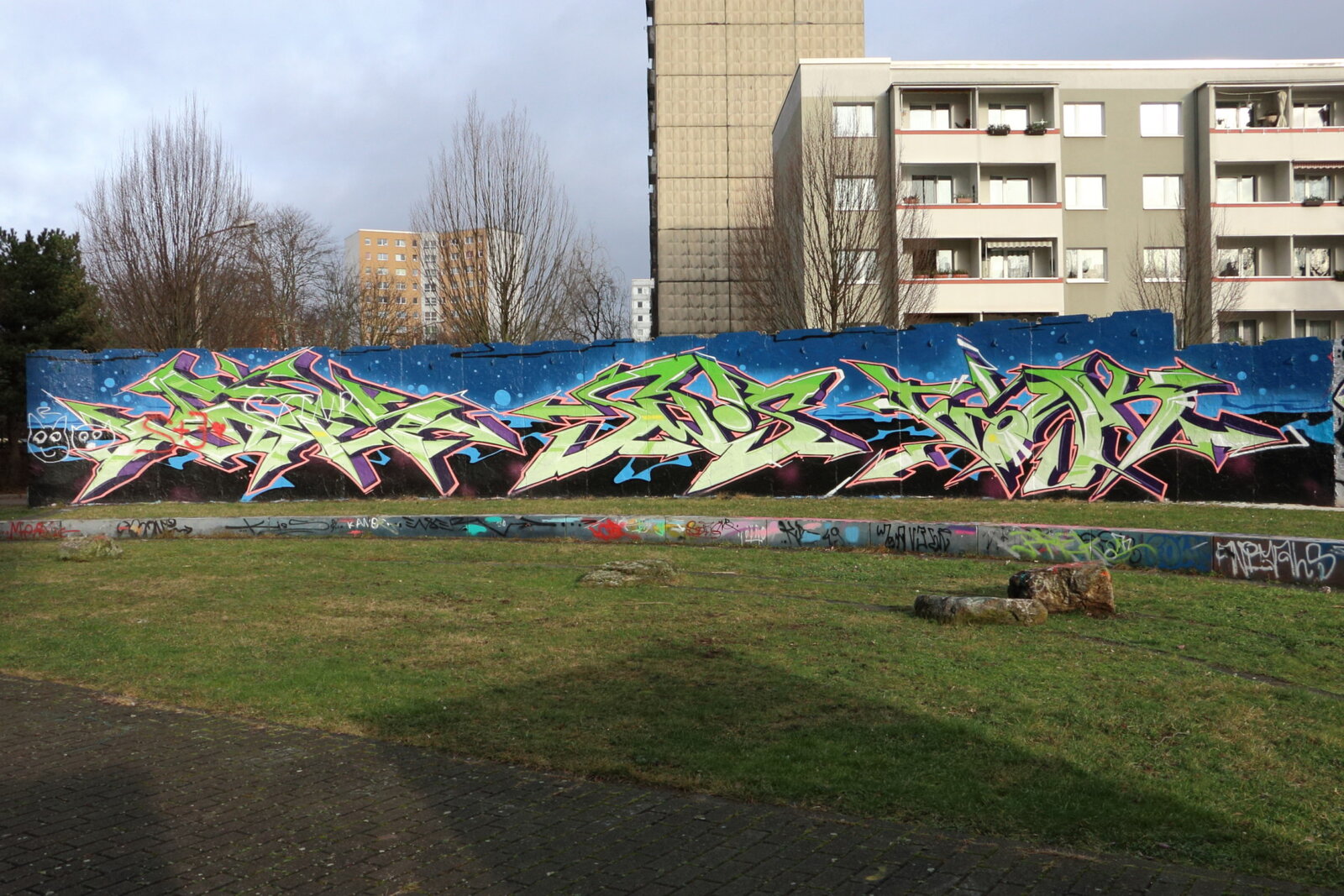 Ernst-Haeckel-Weg Halle-Neustadt, gesammelte Werke Jan. 2018
