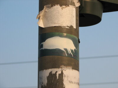 Invertiertes Sticker-Stencil
