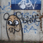 Graffiti bildlich: Ratte oder was?