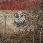 Graffiti bildlich: Gesicht mit Bart